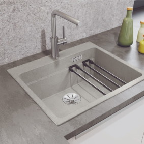sink for kitchen made of artificial stone
