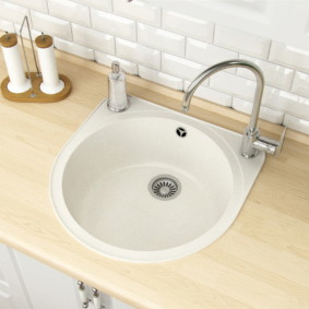 sink for kitchen made of artificial stone options