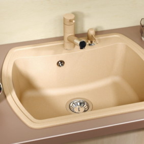 artificial stone kitchen sink ideas