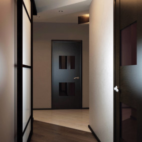 papier peint pour le couloir avec des options de photos de portes sombres