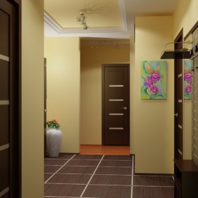 combination of tiles and laminate in the hallway types of photos