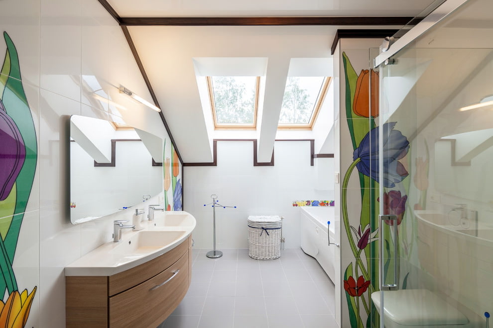 Moderns stils vannas istabas interjerā