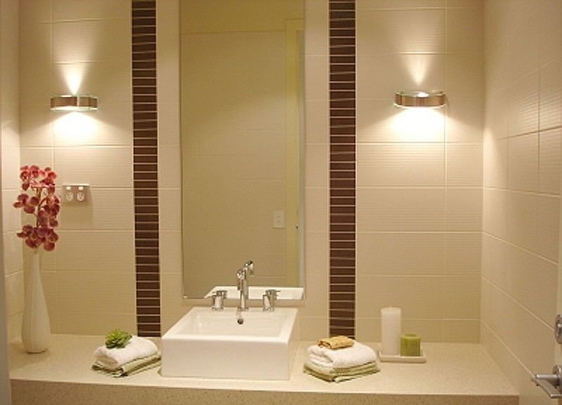 أضواء الجدار في الحمام