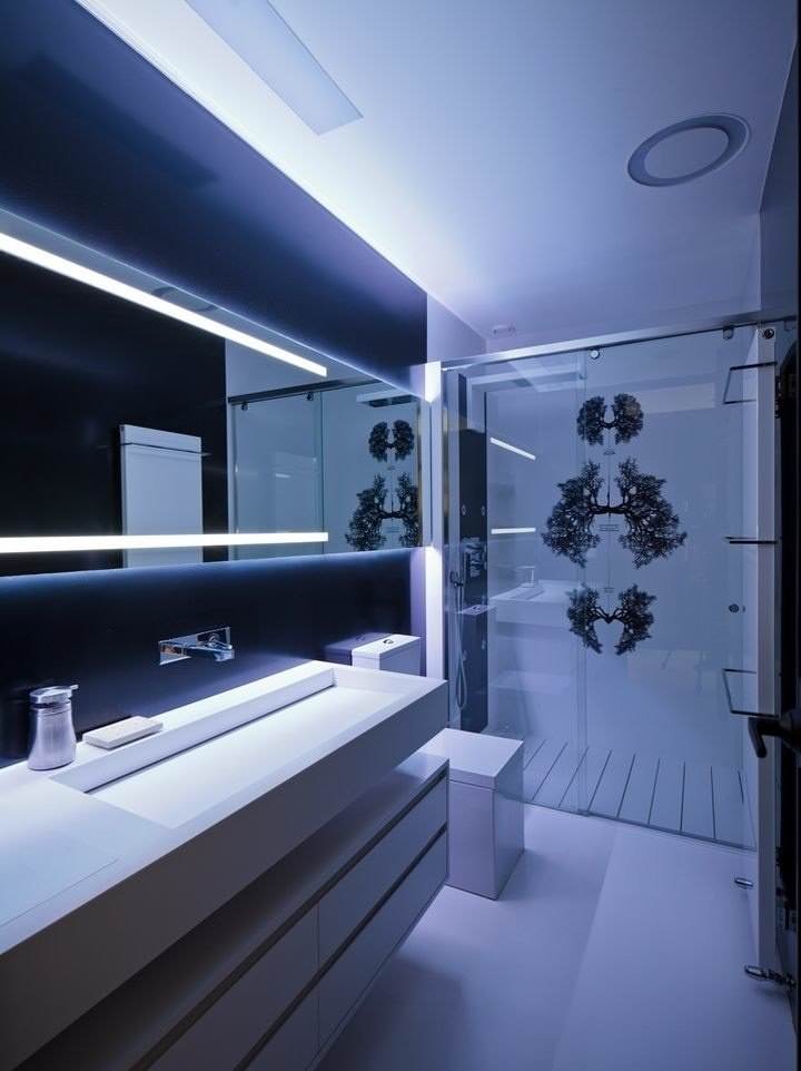 تصميم الحمام التكنولوجيا العالية