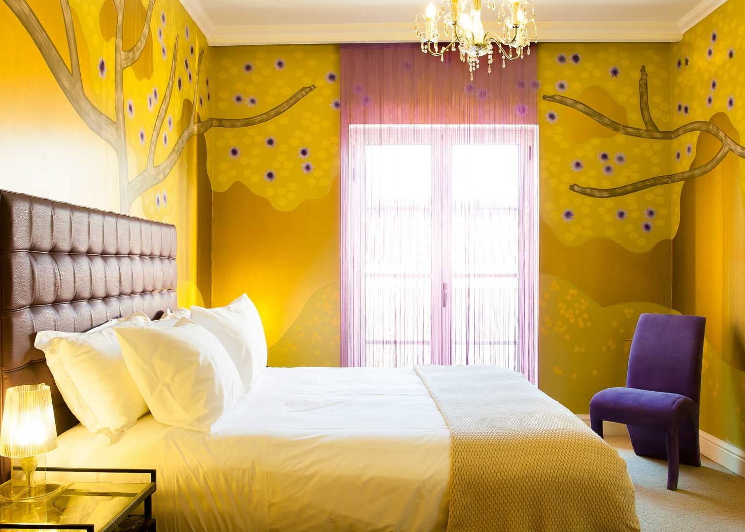 רעיונות לעיצוב חדר השינה הצהוב