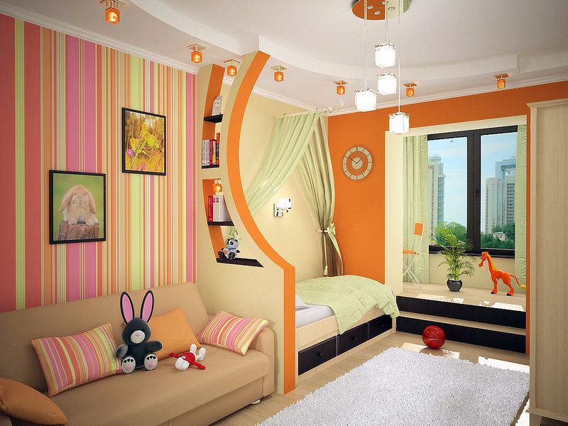 تصميم غرفة للأطفال للأطفال من جنسين مختلفين