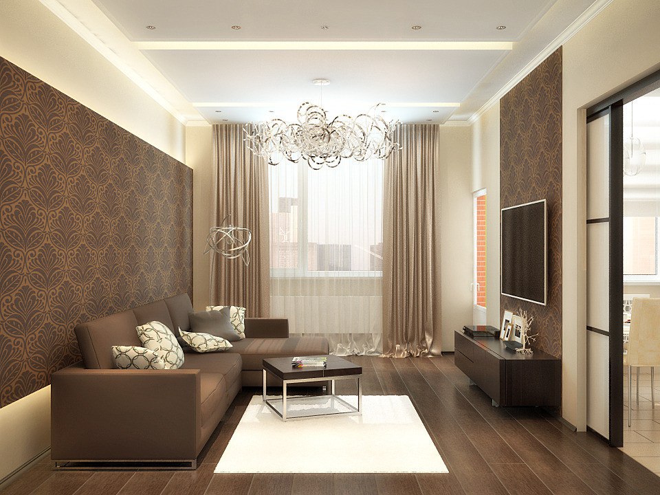 living room design 17 sq m