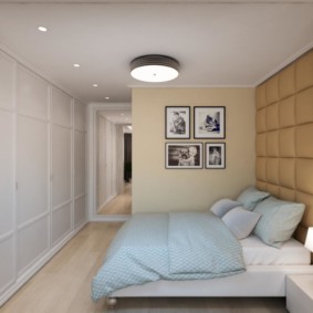 Dormitor mic într-un apartament cu două camere