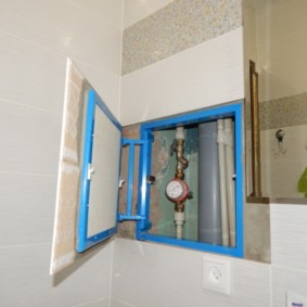 Tiled blue concealed sunroof frame