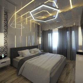 أضواء النيون في تصميم غرفة النوم