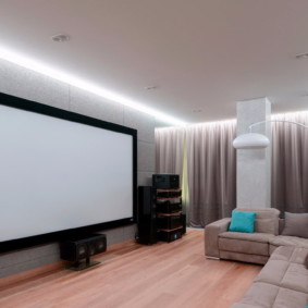 Home Theater Design in a Modern Style