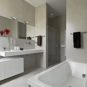 Bathroom in a panel house apartment