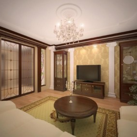dzīvojamās istabas platība 17 kv m dizaina foto