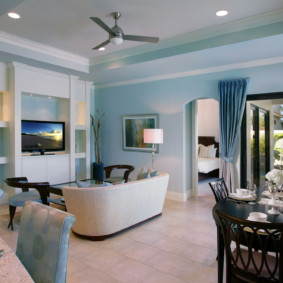 living room in blue tones decor ideas