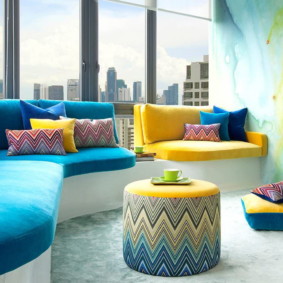 living room in blue tones interior ideas