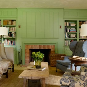 woonkamer in groene designideeën