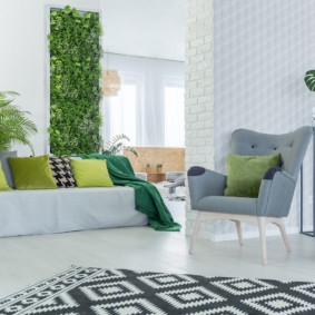 obývacia izba v zelenej nápady fotografie