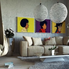 16 kv.m dzīvojamās istabas dizaina idejas