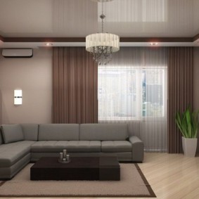 Fotoattēlu skats no 16 kv.m dzīvojamās istabas