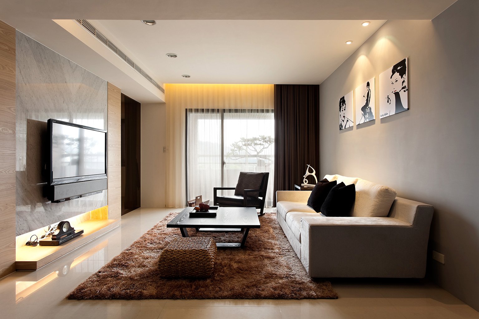 Wohnzimmer 16 qm Fotodesign