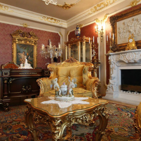 أفكار غرفة المعيشة الباروكية
