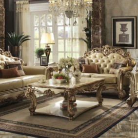 foto di design di soggiorno barocco