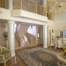 thiết kế hình ảnh phòng khách baroque