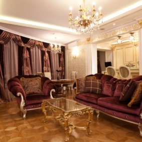 baroque living room interior