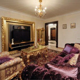 Hình ảnh nội thất phòng khách Baroque