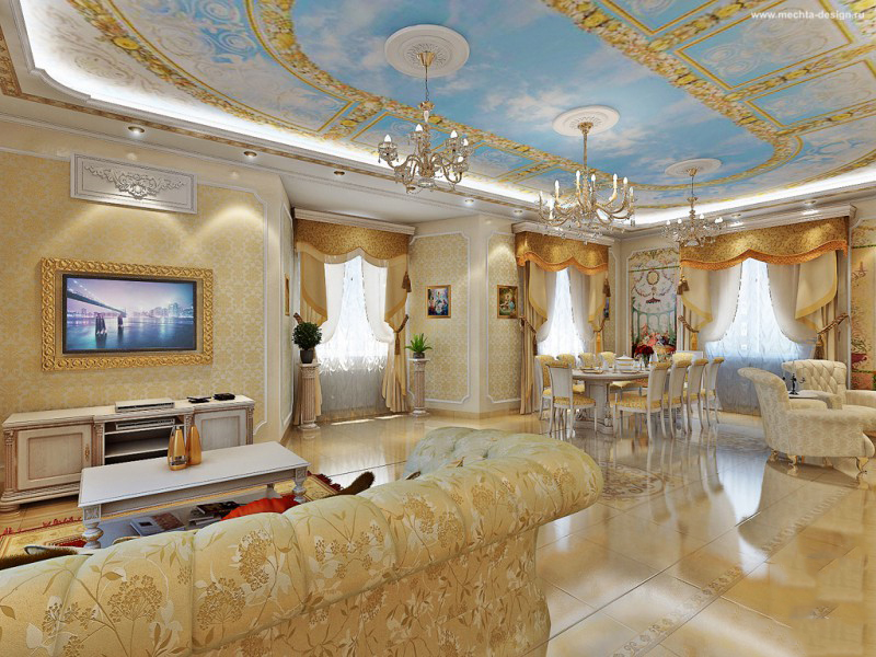 Foto barroca de disseny de la sala d'estar