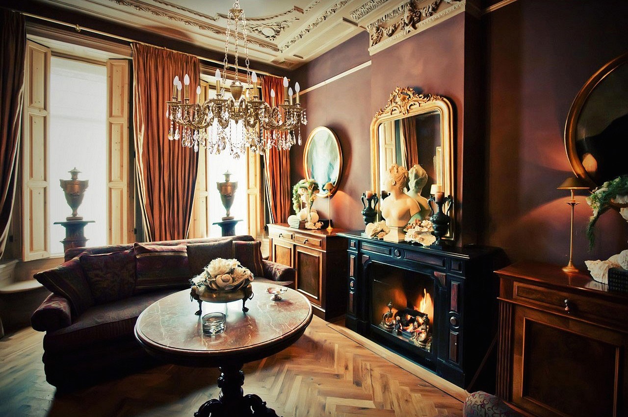 Photo d'intérieur du salon baroque