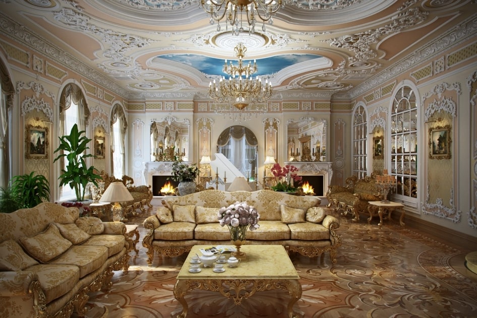 Foto di idee di soggiorno barocco