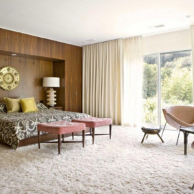 large fluffy carpet in the bedroom