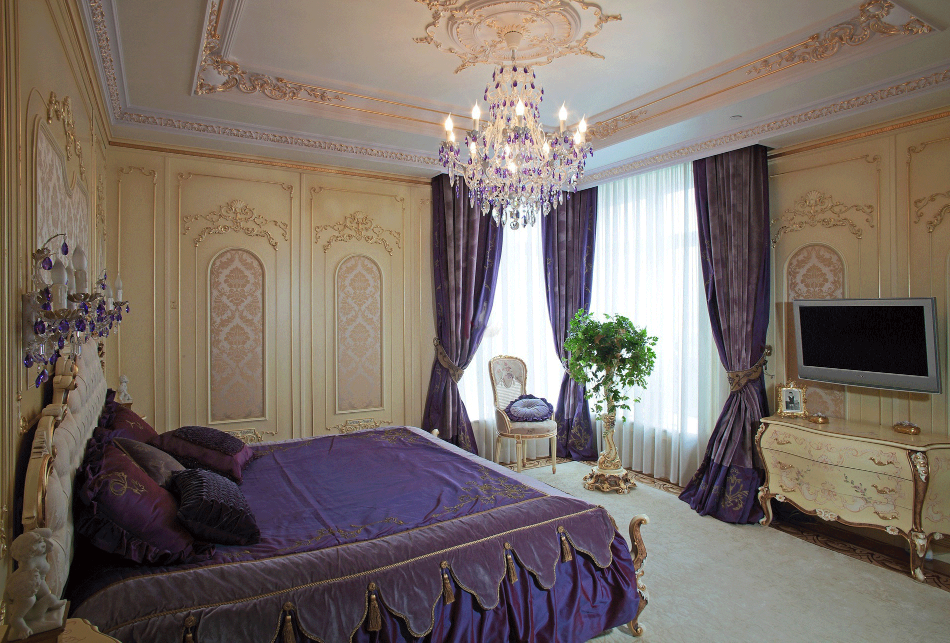 شقة الباروك في الأرجواني