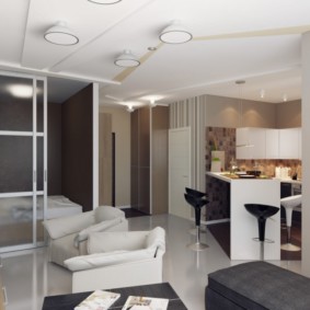 3 szobás apartman elrendezése Brežnevka ötletek