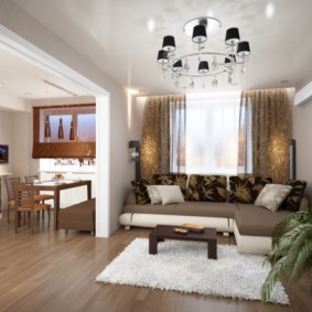 3 szobás apartman elrendezése Brežnevka ötletek fotó