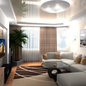 layout of a 3-room apartment Brezhnevka design