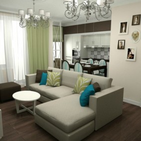 Layout 3-room apartment Brezhnevka options