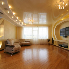 sadrokartónový strop pre nápady na dizajn obývacej izby