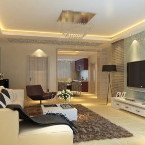 plasterboard ceiling for living room photo