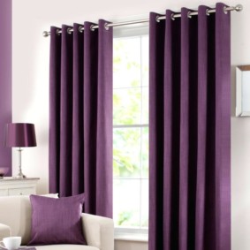 curtains on the grommets in the living room ideas interior