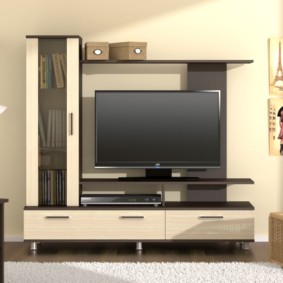 קיר טלוויזיה ברעיונות לעיצוב הסלון
