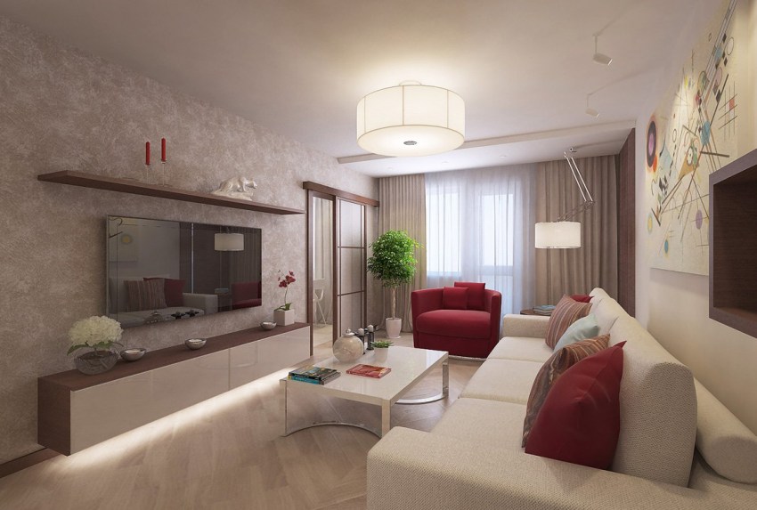 két hálószobás apartman Brežnevka belső fotó