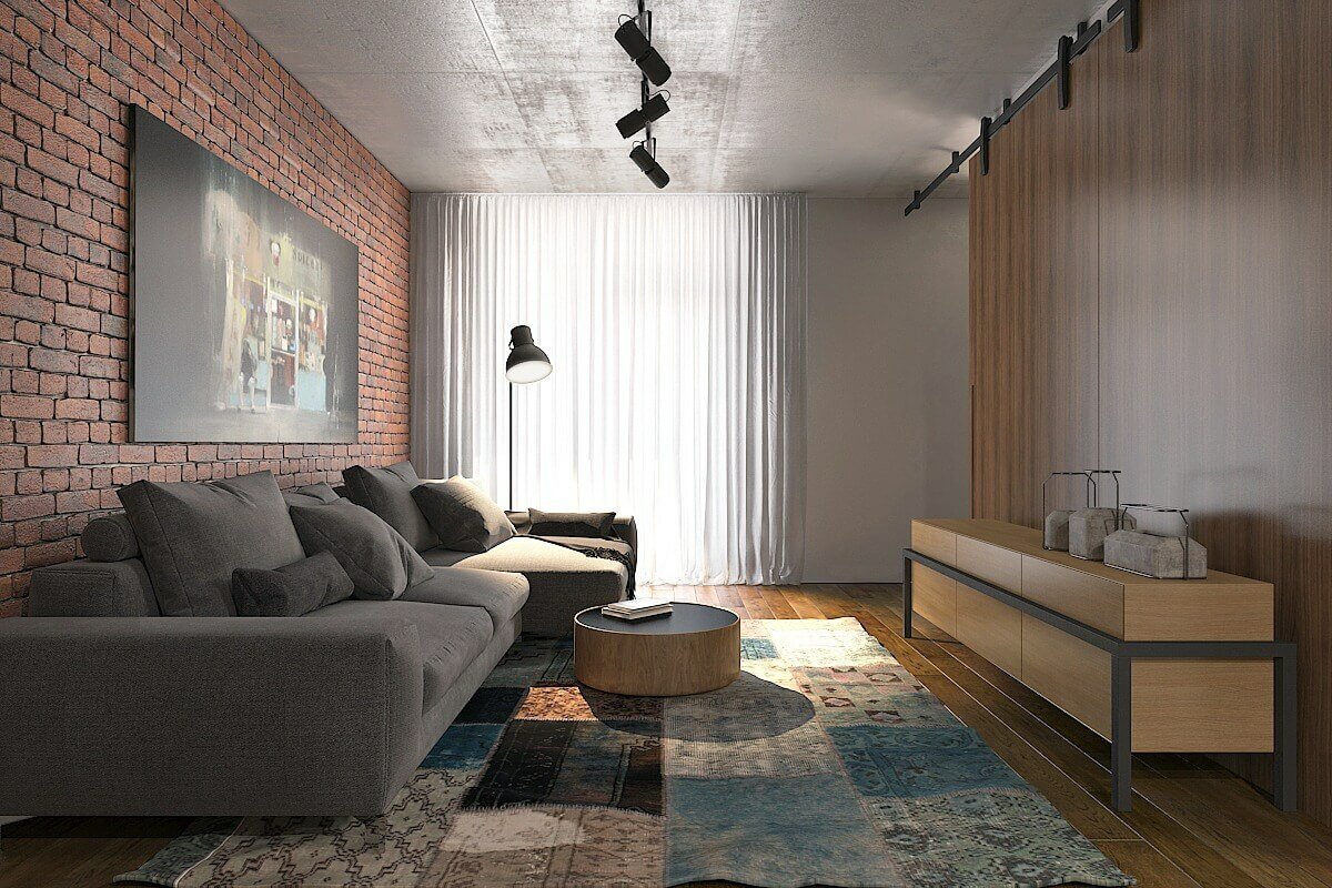 narrow loft lounge