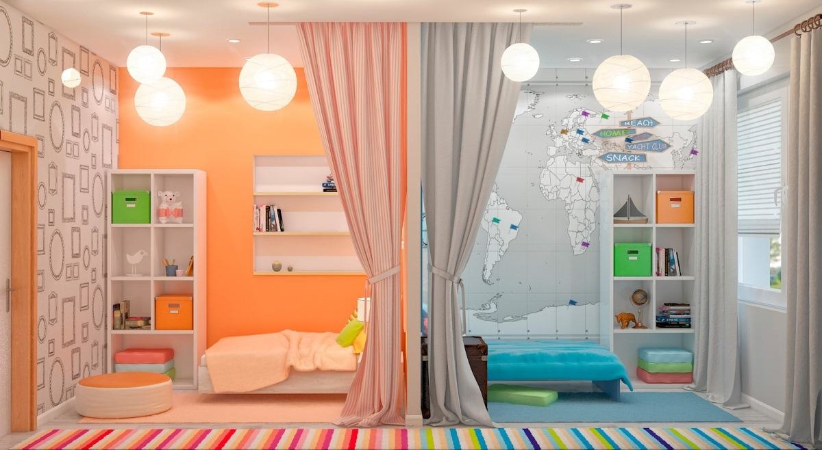 חדר ילדים לילדים הטרוסקסואלים