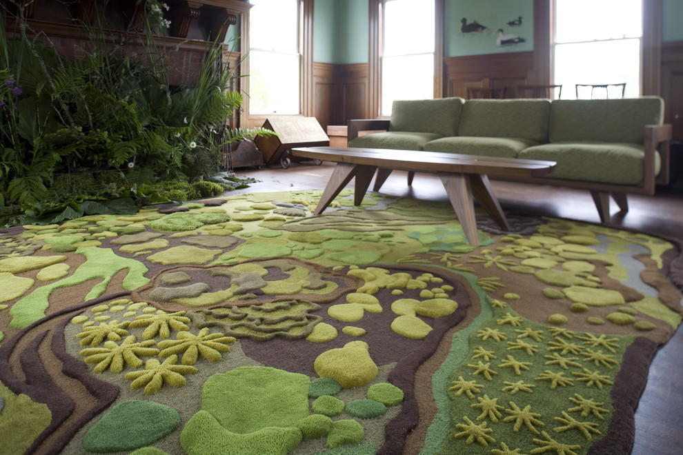 Design floral rug
