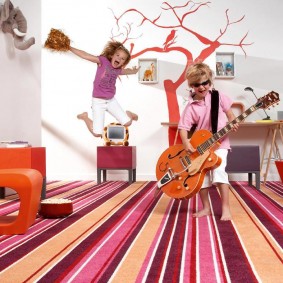 חדרים שטיחים לחובבי מוזיקה צעירים