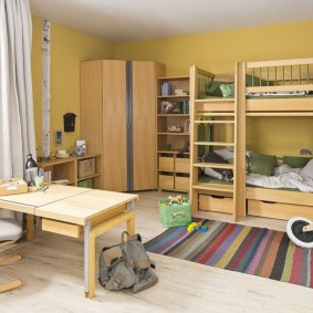 الداخلية الحديثة لغرفة الأطفال