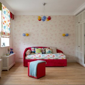 Spacious room for a little girl