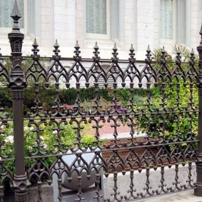 Openwork decor forged fence